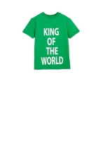 Debenhams  Outfit Kids - Boys green king of the world t-shirt