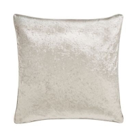 Debenhams  Home Collection - Ivory crushed velvet cushion