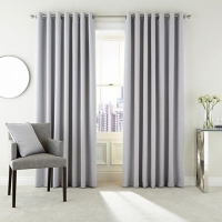 Debenhams  Hotel - Silver polyester Barcelo lined curtains