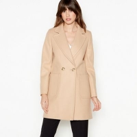 Debenhams  The Collection - Camel Double Breasted Coat