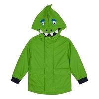 Debenhams  bluezoo - Boys Green Dinosaur Shower Resistant Jacket