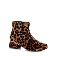 Debenhams  bluezoo - Girls Brown Leopard Print Boots