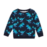 Debenhams  bluezoo - Boys Navy Dinosaur Print Sweater