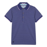 Debenhams  Baker by Ted Baker - Boys Purple Dot Print Polo Shirt