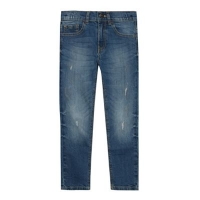 Debenhams  bluezoo - Boys blue ripped effect mid wash skinny jeans