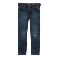 Debenhams  Mantaray - Boys blue vintage wash slim fit jeans