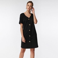 Debenhams  Wallis - Petite black button front dress