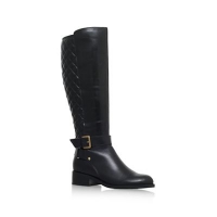 Debenhams  Carvela - Black Polished flat knee high boot