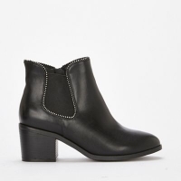 Debenhams  Evans - Extra wide fit black block heel chelsea boots