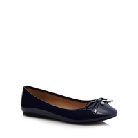 Debenhams  The Collection - Navy patent Carrina wide fit pumps
