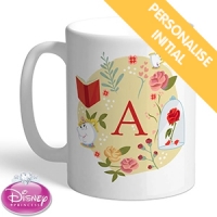 HomeBargains  Personalised Princess Belle Initial Mug