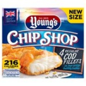 Youngs Chip Shop 4 Cod Fillets &pound;3.00