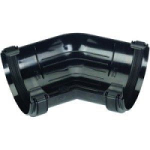 Wickes Black Roundline Gutter 135 Deg Bend £3.29