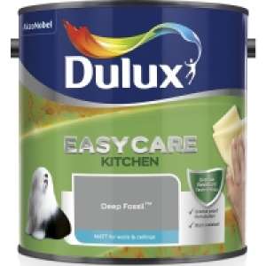 Dulux Easycare Kitchen Matt Emulsion Paint Deep Fossil 2.5L £17.00