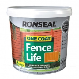Ronseal Fence Life One Coat Harvest Gold 5L &pound;5.99