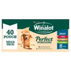 Winalot Perfect Portions Dog Food Chunks in Jelly Beef 40x10 £7.00