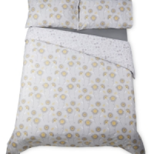 King Printed Duvet Set Grey £11.99