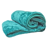 QDStores  Your Home 150 x 200cm Faux Fur Turquoise Throw