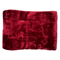 QDStores  Your Home 150 x 200cm Faux Fur Dark Red Throw