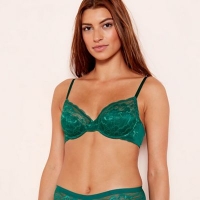 Debenhams  The Collection - 2 pack green & black lace underwired non-pa