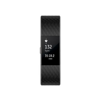 Debenhams  Fitbit - Gunmetal Charge 2 large wireless activity and hea