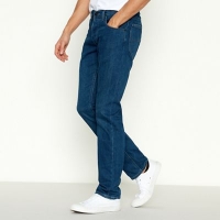Debenhams  Lee - Blue Mid Wash Darren Slim Jeans