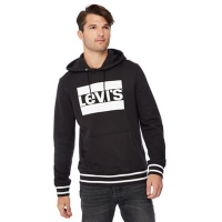 Debenhams  Levis - Black logo print hoodie