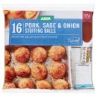 Asda Asda 16 Pork Sage & Onion Stuffing Balls