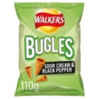 Asda Walkers Bugles Sour Cream & Black Pepper Snacks