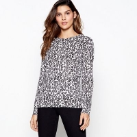 Debenhams  Principles - Grey leopard print jumper