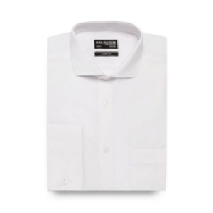 Debenhams  The Collection - White double cuff regular fit shirt