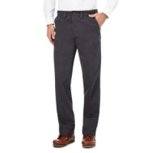 Maine New England - Dark grey regular fit chino trousers