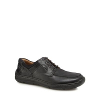 Debenhams  Henley Comfort - Black leather District lace up shoes