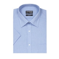Debenhams  The Collection - Blue fine textured shirt