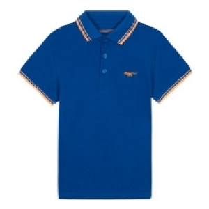 bluezoo - Boys Bright Blue Tipped Cotton Polo Shirt