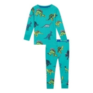 bluezoo - Boys Green Dinosaur Pyjama Set