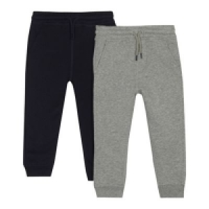bluezoo - Pack of two boys navy and grey jogging bottoms
