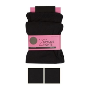 Debenhams - Pack of two girls black 60 Denier opaque school