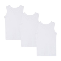 Debenhams  Debenhams - 3 pack boys white vests