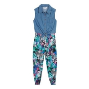 bluezoo - Girls Multicoloured Zebra Floral Print Mock Jumps
