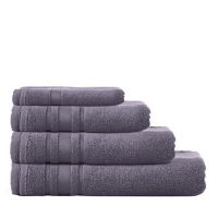 Debenhams  Home Collection Basics - Dark grey Zero Twist cotton towel