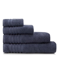 Debenhams  Home Collection - Blue Striped Border Towels
