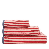 Debenhams  Home Collection - Red Stripe Reversible Cotton Towels
