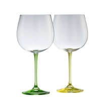 Debenhams  Galway Living - Clarity pair of crystal gin glasses - lemon 