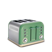 Debenhams  Morphy Richards - Sage Accents Retro 4 slice toaster 24200