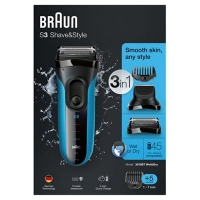 Debenhams  Braun - S3 Shave & Style 3 in 1 wet and dry cordless shave