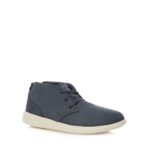 Skechers - Blue leather Status Roland desert boots