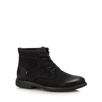 Debenhams  Hush Puppies - Black leather duke lace up boots