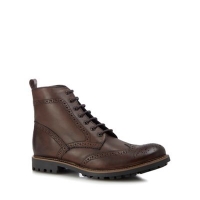 Debenhams  Base London - Tan leather Lisbon brogue boots