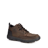 Debenhams  Skechers - Chocolate leather lace up boots